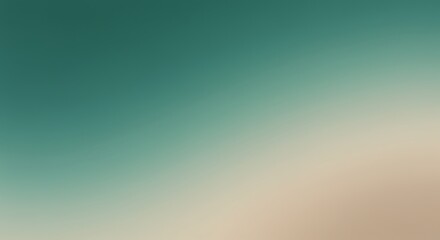 Minimal Abstract Background in Dusty Emerald Green, Mint, and Light Beige with Smooth Gradient and Soft Lighting for Modern Elegant Design