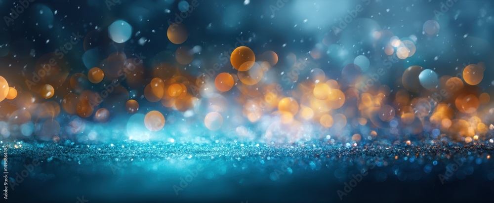 Poster the enchanting bokeh lights create a mesmerizing abstract background effect.