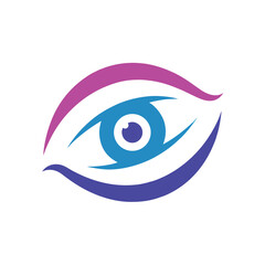 Soft Gradient Iris Minimalist Logo Design