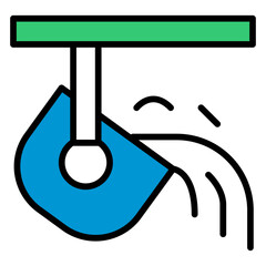 Steel and Metallurgical Engineering Line vector Icon design