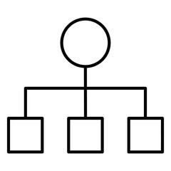 Classification and Sorting Model vector Icon design