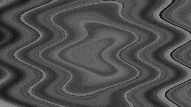 Monochrome grainy abstract background. Flowing motion of spiral pattern in light grey, dark gray, black gradient. Wavy lines, curves flow. Lo-fi retro design. Noise, grunge texture. Psychedelic smoke - Powered by Adobe