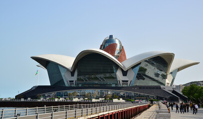 Naklejka premium A view from Baku, the capital of Azerbaijan