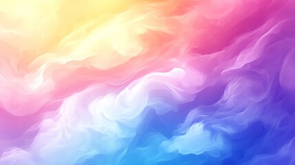 Fototapeta premium Abstract Colorful Swirls: A Dreamlike Pastel Landscape
