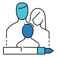 Legal Compliance Family Law vector Icon design for Justice