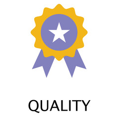 Quality Control and Assurance vector Icon design