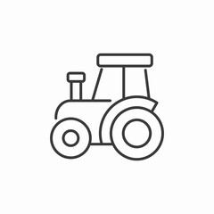 tractor farm vehicle icon sign vector