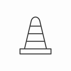traffic cone symbol icon sign vector
