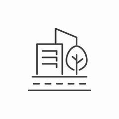 urban cityscape road icon sign vector