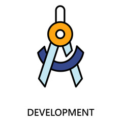 Frontend Backend Web Development vector Icon design Concept
