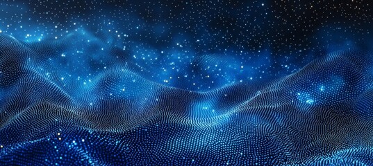 Abstract digital background with blue dot pattern symbolizing data flow, connectivity, and modern technology design
