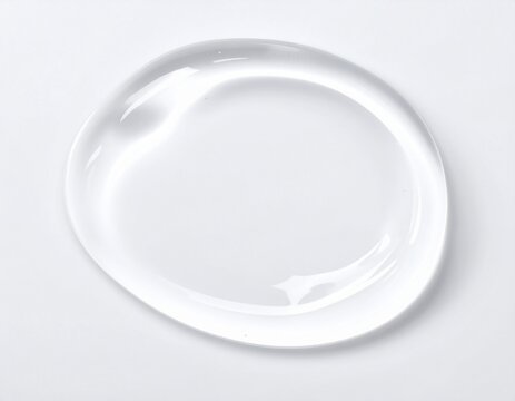 透明なプルプルのジェル　白背景