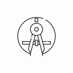 circle drawing project icon sign vector