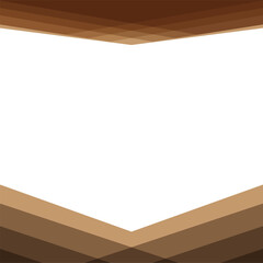 Geometric Chevron Design Elegant Brown and Tan Pattern