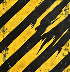 Distressed warning stripes