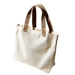 Minimal Canvas Bag with Crisp Lines and a Smooth Mo Isolated on Transparent Background