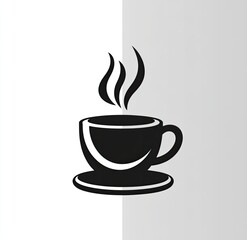 Obraz premium Hot coffee cup icon
