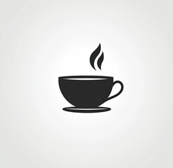 Obraz premium Simple coffee cup icon