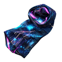 Modern Cooling Wrap with a Futuristic Digital Design Isolated on Transparent Background