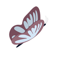Surreal Abstract Butterfly Character Illustration – Dreamy Emotional Vector Art with Symbolic Form