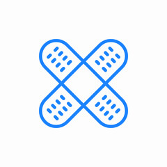 band aid icon sign vector