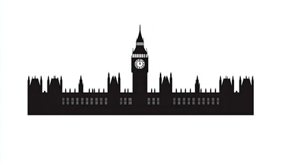 Silhouette of the Houses of Parliament (4)