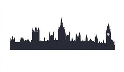London skyline silhouette