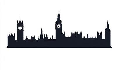 Silhouette of the Houses of Parliament (6)