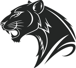 tiger head silhouette