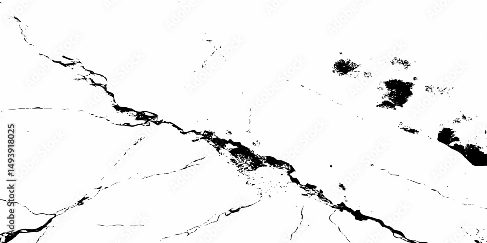 Aufkleber abstract black and white image showing a crack running diagonally across a textured surface design e