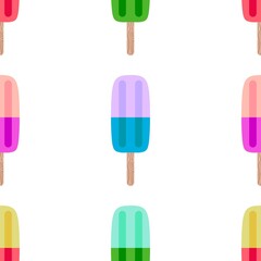 Summer cute food seamless ice cream pattern for wrapping paper and fabrics