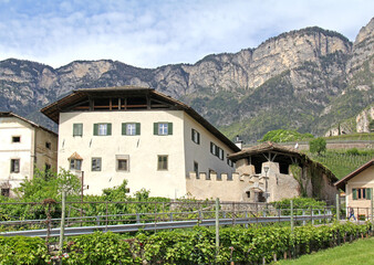 antiche case nobiliari a Cortaccia (Bolzano)