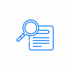 case inspection icon sign vector