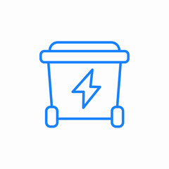 electronic waste icon sign vector