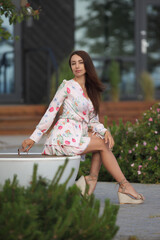 Fashion model in the street