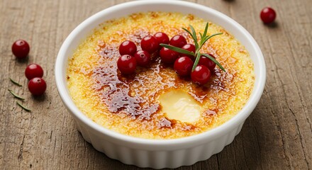 Creme Brulee with Berries