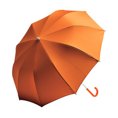 Contemporary Compact Beach Umbrella with a Bold Mod Isolated on Transparent Background