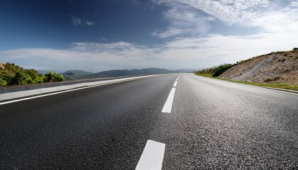 Fototapeta premium a road isolated on transparent background generative ai