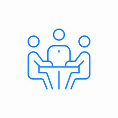 team meeting  icon sign vector