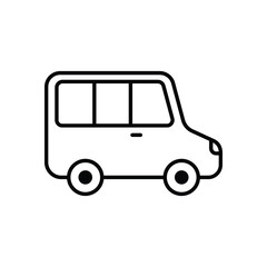 Airport Shuttle Vector icon
