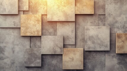 Naklejka premium Abstract geometric pattern of layered squares (1)