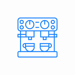 Fototapeta premium two cups coffee icon sign vector