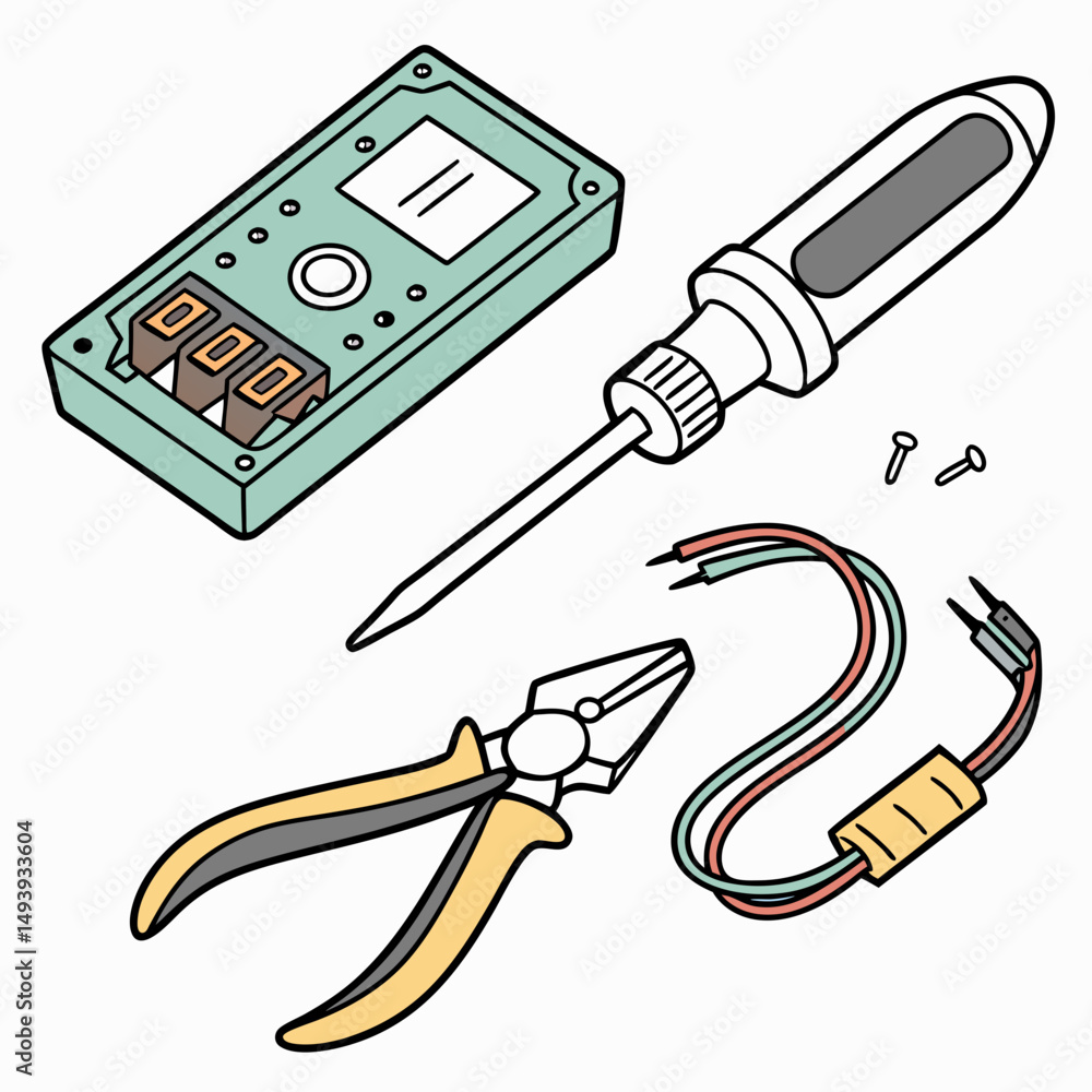 Poster repairing computer hardware tools and components