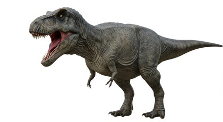 Realistic Dinosaur T-Rex Illustration with Detailed Texture and Expression