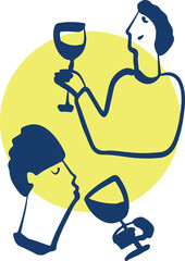 Winemaking. The process of making wine. Drawing, engraving, ink, line art, vector	
