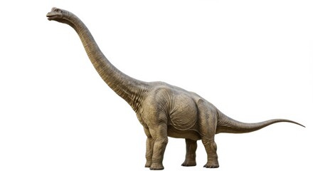 Obraz premium Majestic Brachiosaurus Dinosaur with Long Neck and Massive Body Profile