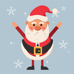 Cute santa claus christmas character Vector