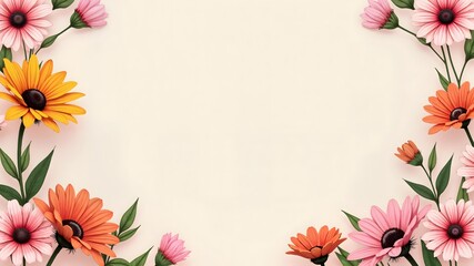 Obraz premium Mother’s Day sale banner design Coneflower 