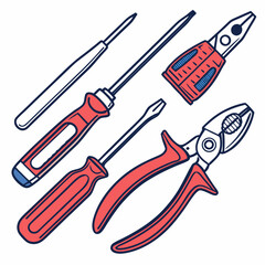 Essential diy tools screwdrivers pliers repair kit