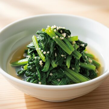  ほうれん草のお浸し (Horenso no Ohitashi - Spinach in Dashi)